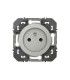 Prise Dooxie 2P+T à puits 16A finition alu