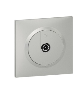 Prise TV Dooxie étoile blindée avec plaque carrée alu et griffes