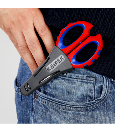 Ciseaux d’électricien 160mm - Gainage bi-matière - Tranchant en inox