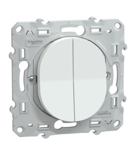 Double va et vient Ovalis 10AX  Blanc