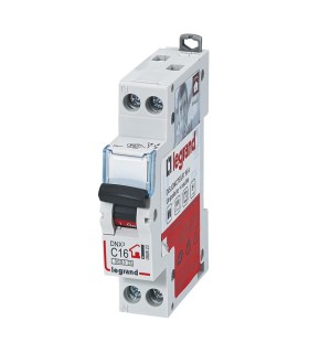 Disjoncteur 16A Phase + Neutre  bornes à vis 1 module