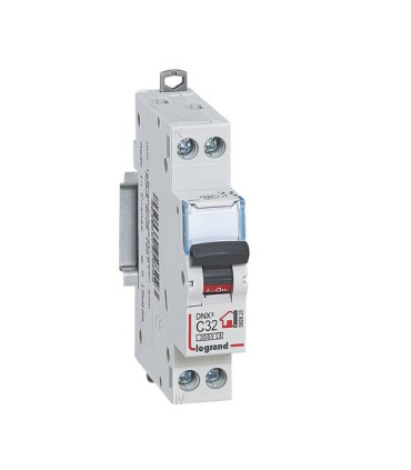 Disjoncteur 32A Phase + Neutre  bornes à vis 1 module