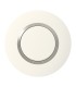 Plaque ronde Dooxie 1 poste finition plume