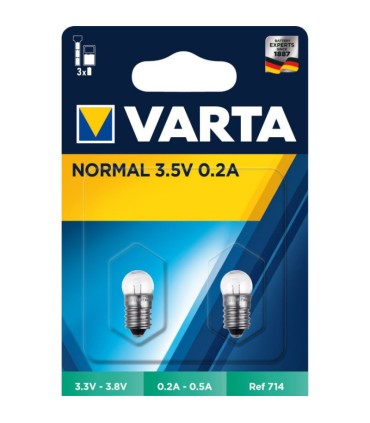 2 ampoules 3,5V culot à vis