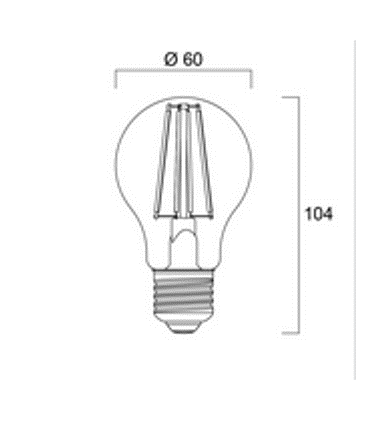 Lampe LED 8W ToLEDo Retro A60 1055lm E27