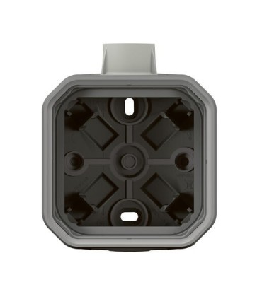 Boîtier saillie à presse étoupe 1 entrée PG16 1 poste Plexo gris / Legrand