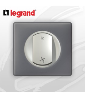 Interrupteur VMC complet Celiane (Gris Foncé) Schiste Poudré