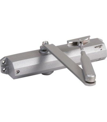 Ferme-porte GR010 Force 4 complet bras standard, Argent