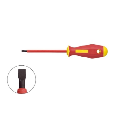 Tournevis plat isolé 1000V 175 x 8,0 x 1,2 mm