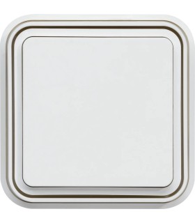 Interrupteur va-et-vient cubyko encastré à griffes blanc IP55