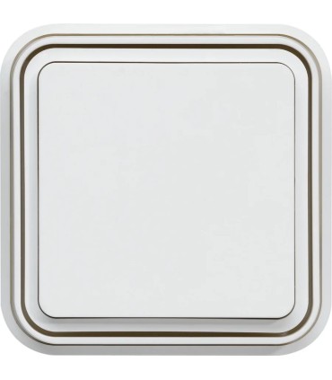 Interrupteur va-et-vient cubyko encastré à griffes blanc IP55